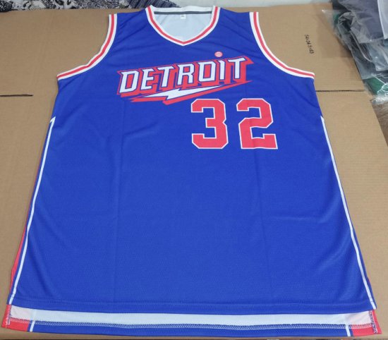 Maillot de Basket #32 KELSER Detroit pistons Bleu print